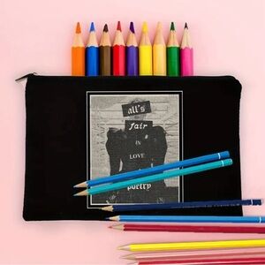 Cosmetic/ Travel Bag with Zipper & Print of Taylor Swift's Slogan for TTPD NEW